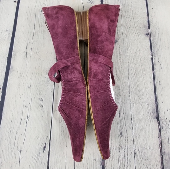 VOKO VITAL | suede pointed toe maryjane flats - Picture 3 of 6